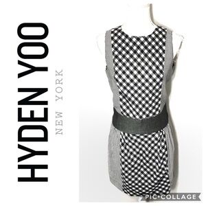 Hyden Yoo Gingham Sheath Dress Sz 6